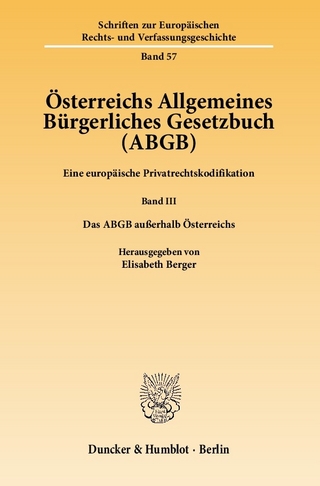 Österreichs Allgemeines Bürgerliches Gesetzbuch (ABGB). - Elisabeth Berger
