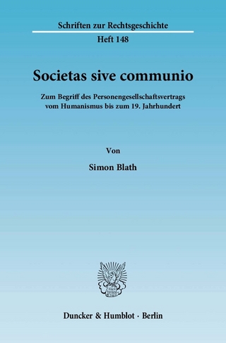 Societas sive communio. - Simon Blath