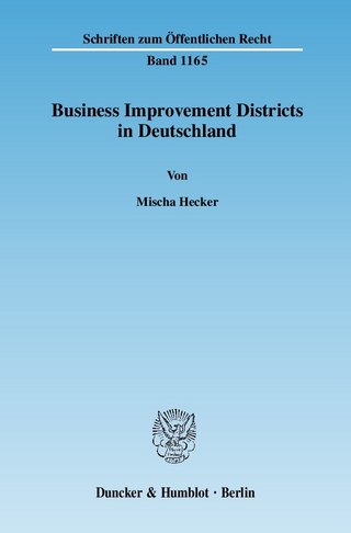 Business Improvement Districts in Deutschland. - Mischa Hecker