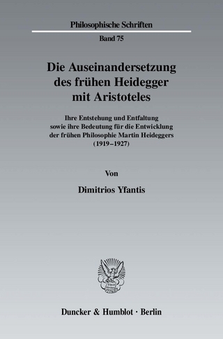 Die Auseinandersetzung des frühen Heidegger mit Aristoteles. - Dimitrios Yfantis