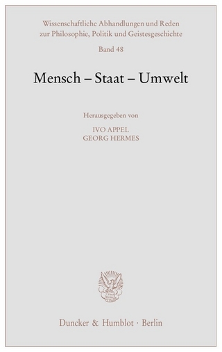 Mensch - Staat - Umwelt. - Georg Hermes
