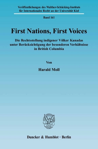 First Nations, First Voices. - Harald Moll