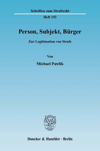 Person, Subjekt, Bürger. - Michael Pawlik