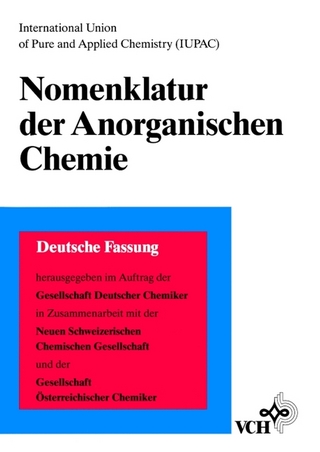 Nomenklatur der Anorganischen Chemie - Wolfgang Liebscher