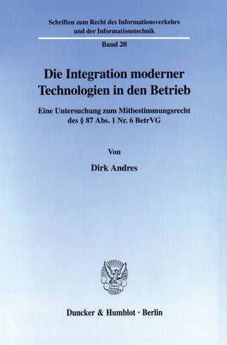 Die Integration moderner Technologien in den Betrieb. - Dirk Andres