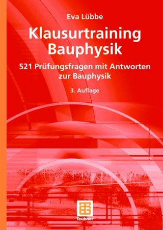 Klausurtraining Bauphysik - Eva Lübbe