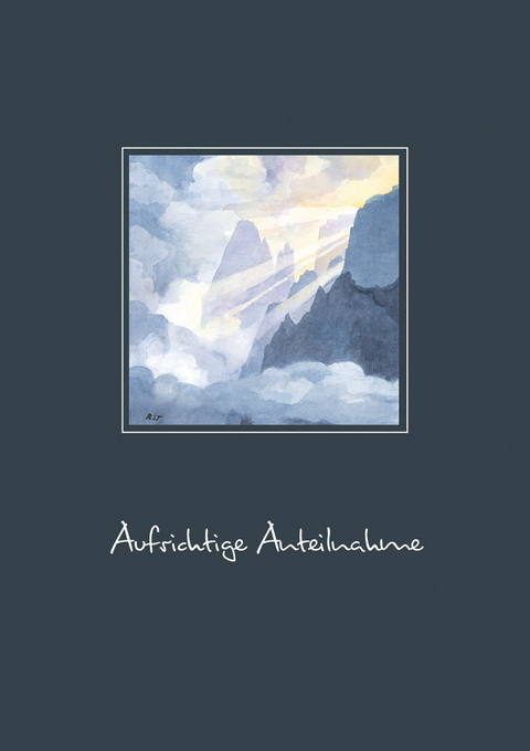 Reinhold Stecher Trauerkarte - 