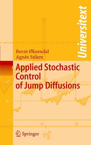 Applied Stochastic Control of Jump Diffusions - Agnes Sulem; Bernt oksendal