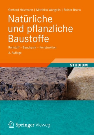 Natürliche und pflanzliche Baustoffe - Gerhard Holzmann; Matthias Wangelin; Rainer Bruns
