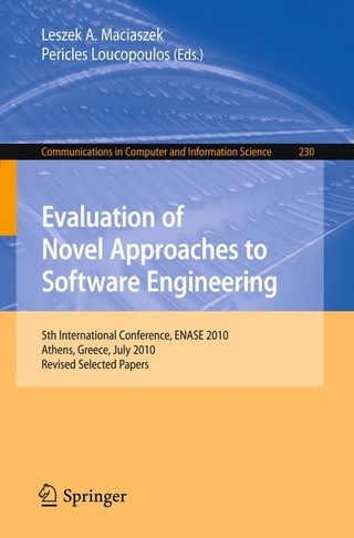 Evaluation of Novel Approaches to Software Engineering - Leszek A. Maciaszek; Pericles Loucopoulos
