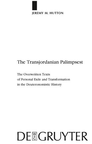 The Transjordanian Palimpsest - Jeremy M. Hutton