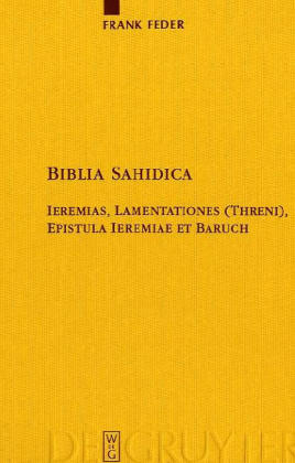 Biblia Sahidica - Frank Feder