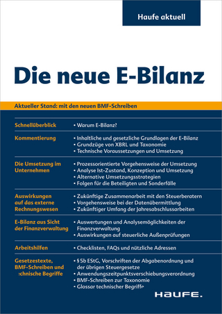 Die neue E-Bilanz - Frank Althoff; Andreas Arnold; Arne Jansen; Tobias Polka; Frank Wetzel