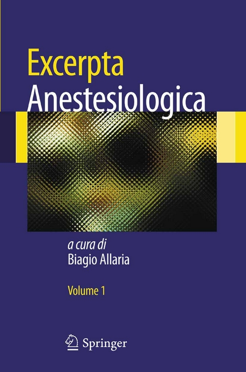 Excerpta Anestesiologica -  Biagio Allaria
