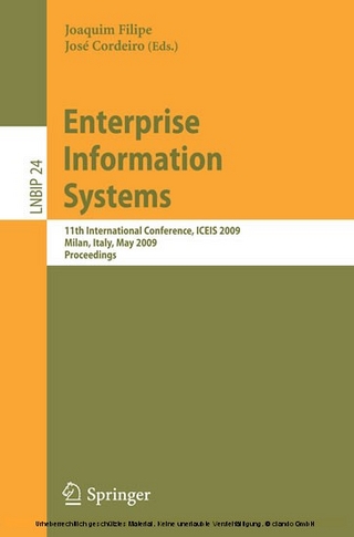 Enterprise Information Systems - Will Aalst; John Mylopoulos; Norman M. Sadeh; Michael J. Shaw; Clemens Szyperski; Joaquim Filipe; Jo