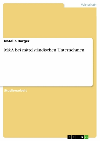 M&A bei mittelständischen Unternehmen - Natalia Borger