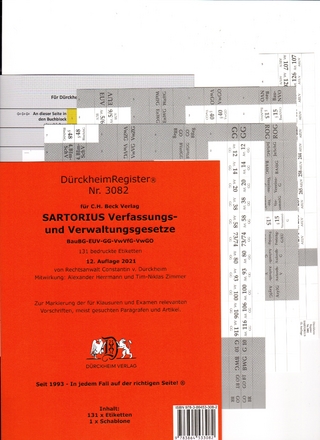 DürckheimRegister® SARTORIUS, Gesetze und §§, OHNE Stichworte - Constantin von Dürckheim