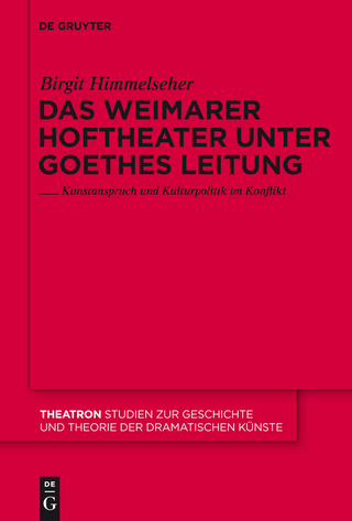 Das Weimarer Hoftheater unter Goethes Leitung - Birgit Himmelseher
