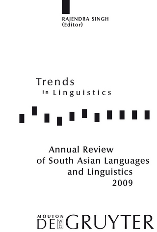 Annual Review of South Asian Languages and Linguistics - Rajendra Singh