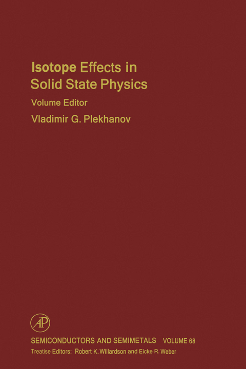 Isotope Effects in Solid State Physics