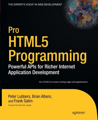 Pro HTML5 Programming - Peter Lubbers; Brian Albers; Frank Salim