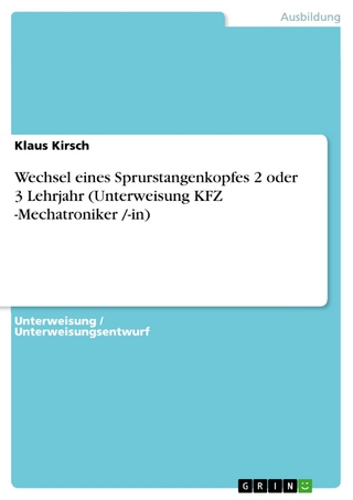 Wechsel eines Sprurstangenkopfes 2 oder 3 Lehrjahr (Unterweisung KFZ -Mechatroniker /-in) - Klaus Kirsch