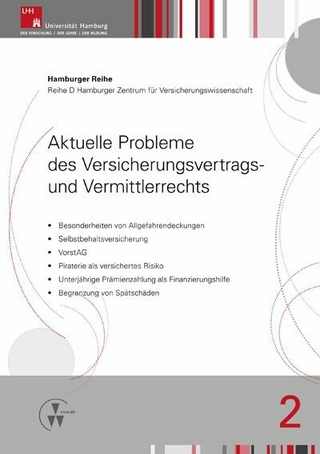 Aktuelle Probleme des Versicherungsvertrags- und Vermittlerrechts - Holger Drees; Robert Koch; Martin Nell