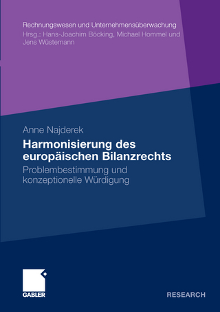 Harmonisierung des europäischen Bilanzrechts - Anne Najderek