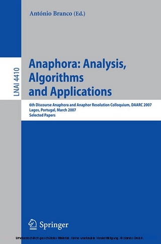 Anaphora: Analysis, Algorithms and Applications - Antonio Branco