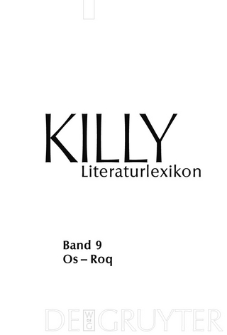 Os - Roq - Walther Killy; Wilhelm Kühlmann