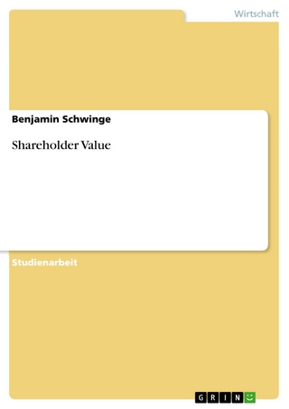 Shareholder Value - Benjamin Schwinge