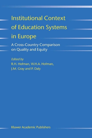Institutional Context of Education Systems in Europe - P. Daly; J.M. Gray; R.H. Hofman; W.H.A. Hofman