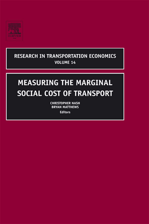 Measuring the Marginal Social Cost of Transport - 