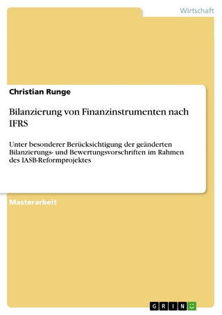 Bilanzierung von Finanzinstrumenten nach IFRS - Christian Runge