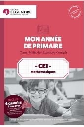 Mon année de primaire, mathématiques CE1 : cours, méthodes, exercices, corrigés - Benoit Jannin N.