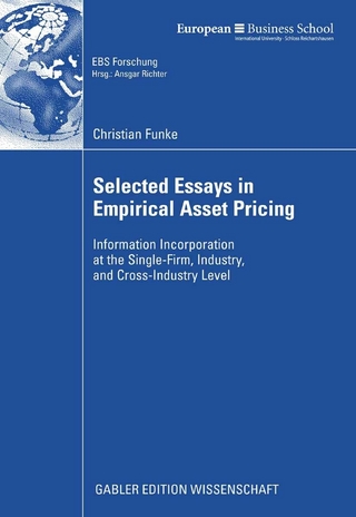 Selected Essays in Empirical Asset Pricing - Christian Funke