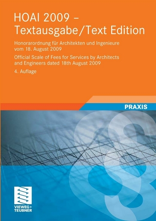 HOAI 2009-Textausgabe/HOAI 2009-Text Edition - Vieweg & Teubner