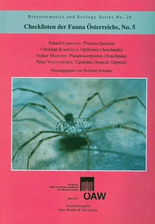 Checklisten der Fauna Österreichs, No.5 Protura (Insecta), Opiliones (Arachnida), Pseudoscorpiones (Arachnida), Tipulidae (Insecta: Diptera) - Reinhart Schuster