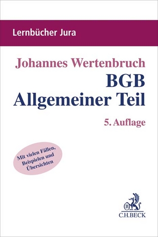 BGB Allgemeiner Teil (Lernbücher Jura)