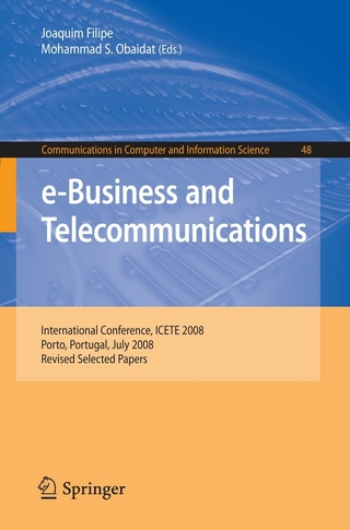 e-Business and Telecommunications - Joaquim Filipe; Mohammad S. Obaidat