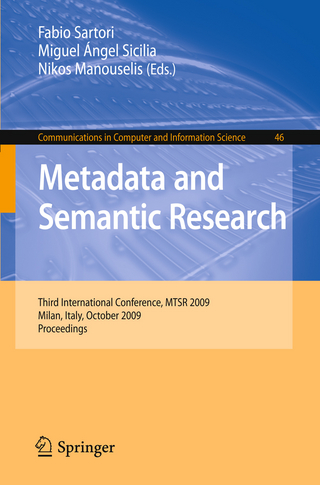Metadata and Semantic Research - Nikos Manouselis; Fabio Sartori; Miguel-Angel Sicilia