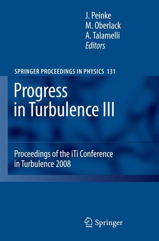Progress in Turbulence III - Joachim Peinke; Martin Oberlack