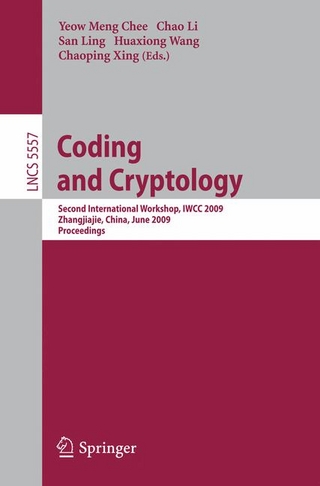 Coding and Cryptology - Yeow Meng Chee; Chao Li; San Ling; Huaxiong Wang; Chaoping Xing