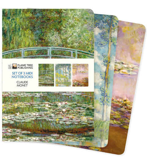 Claude Monet Set of 3 Midi Notebooks - 