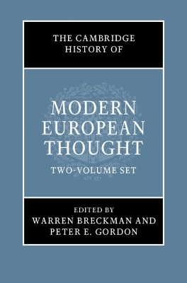 The Cambridge History of Modern European Thought 2 Volume Hardback Set - 