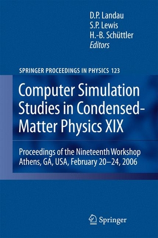 Computer Simulation Studies in Condensed-Matter Physics XIX - David P. Landau; D. P. Landau; Steven P. Lewis; S. P. Lewis; Heinz-Bernd Schüttler; H. B. Schöttler