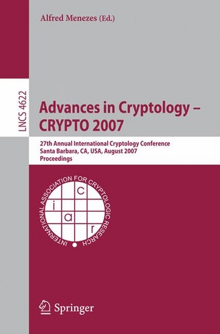Advances in Cryptology - CRYPTO 2007 - Alfred Menezes