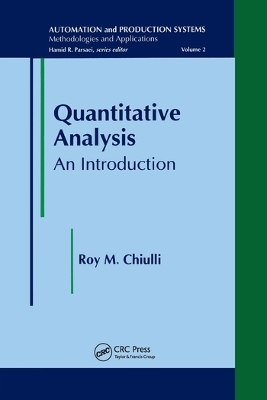 Quantitative Analysis - Roy M Chiulli