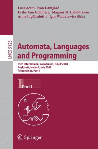 Automata, Languages and Programming - Luca Aceto; Ivan Damgaard; Leslie Ann Goldberg; Magnús M. Halldórsson; Anna Ingolfsdottir; Igor Walukiewicz