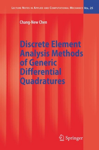 Discrete Element Analysis Methods of Generic Differential Quadratures - Chang-New Chen